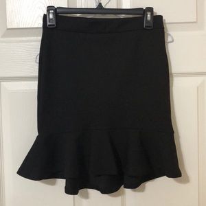 Forever21 High Waist Ruffle Hem Mini Skirt